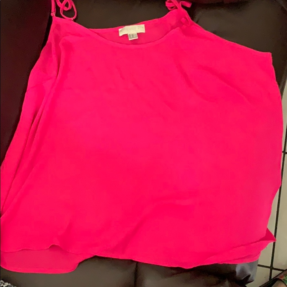 Forever 21 hot pink strap cami